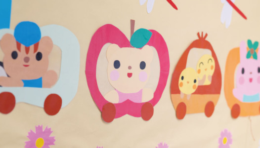 可愛い動物たちのイラスト。スタッフが制作しました。